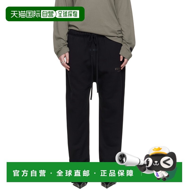 香港直邮潮奢 essentials fear of god 女士 黑色 Relaxed 运动裤