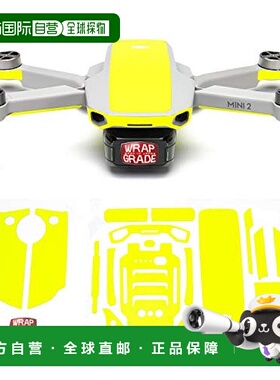 【日本直邮】WRAPGRADE for DJI Mini 2 点缀色皮肤贴纸  霓虹黄