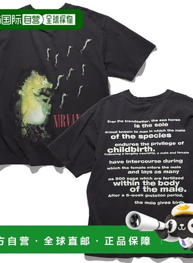 1h可退 日本直邮NIRVANA 男士ALL APOLOGIES大图案印花圆领T恤 10