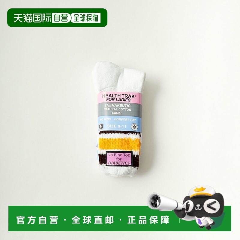 1h可退 日本直邮Railroad Sock 女士舒适透气2双装条纹袜 RS10003