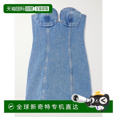 香港直邮潮奢 magda butrym 女士 短款连衣裙 117424修身紧身牛仔