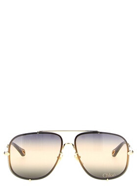 香港直邮CHLOÉ 女士太阳镜 CH0348S005 CO 金色 62 Sunglasses