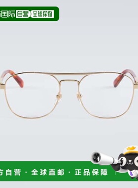 1h可退 香港直邮潮奢 Gucci 古驰 男士 飞行员眼镜 000919