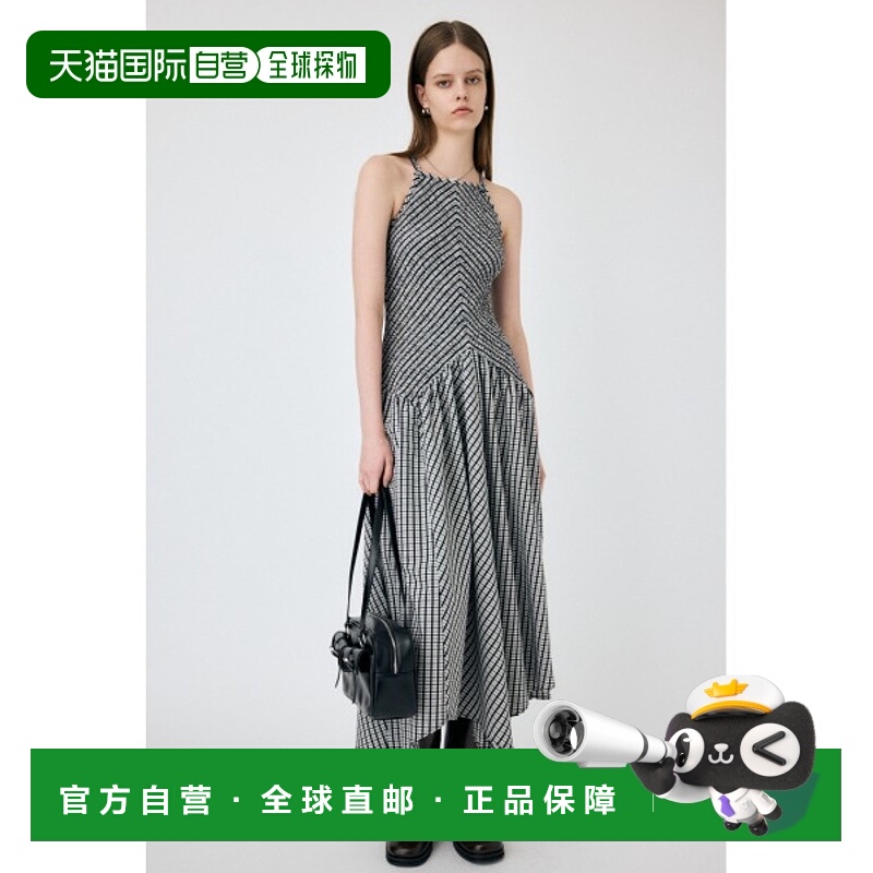 1h可退 日本直邮MOUSSY 女士格纹吊带连衣裙 010HAS332101