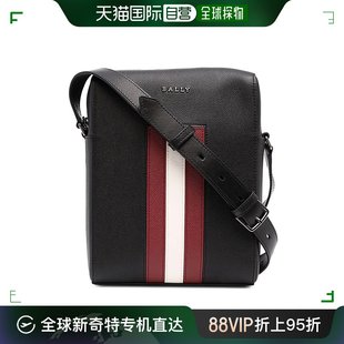 6236783 黑色皮革斜背包 男士 香港直邮BALLY