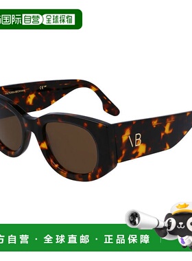 自营Victoria Beckham Sunglasses Oval Full Rim, Black Frame A