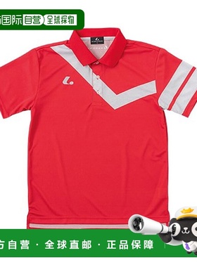 日本直邮LUCENT Polo 衫 男女士比赛衬衫 红色短袖上衣 服装 服装