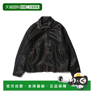 1h可退 日本直邮BEAMS 男士复古感羊皮拉链夹克 11181831202