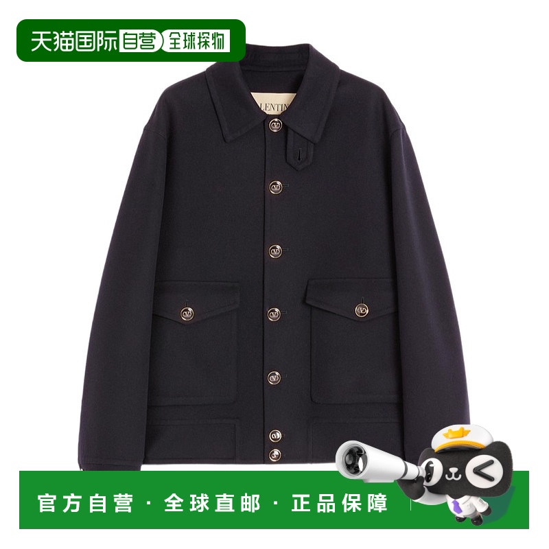 1h可退 香港直邮VALENTINO 男士外套 VCJL402KAFA8 AW2025 黑色