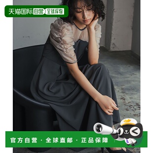 礼服长裙 女士透明拼接长袖 fu628 日本直邮GIRL 1h可退