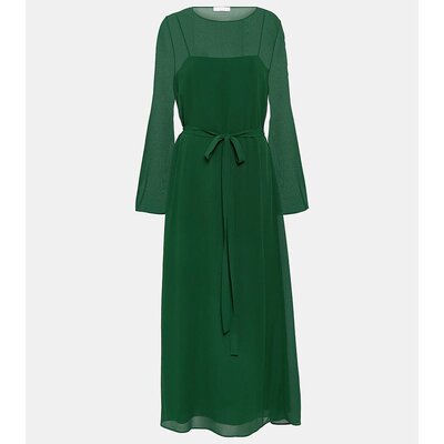 潮奢 Chloe 蔻依 女士 真丝中长连衣裙 000767