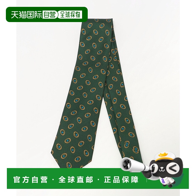 1h可退 日本直邮Luisa Esposito 男士8.0cm印花真丝领带 意大利制