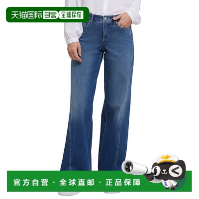 自营NYDJ Teresa Romantic Indigo Wide Leg Jean - blue 美国奥