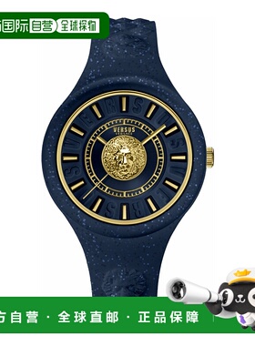 自营 versus versaceFire Island Lion Gli 表带手表 - 蓝色/蓝色