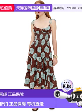 自营Free People Women's Adriel Sleeveless Midi Dress, Nutmeg