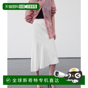 RHEE 韩国直邮RE 女士半身裙RO4SKO017 LEATHE ASYMMETRIC VEGAN