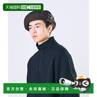 1h可退 日本直邮CA4LA 男女同款 羊毛贝雷帽 三连钩设计 可调节尺