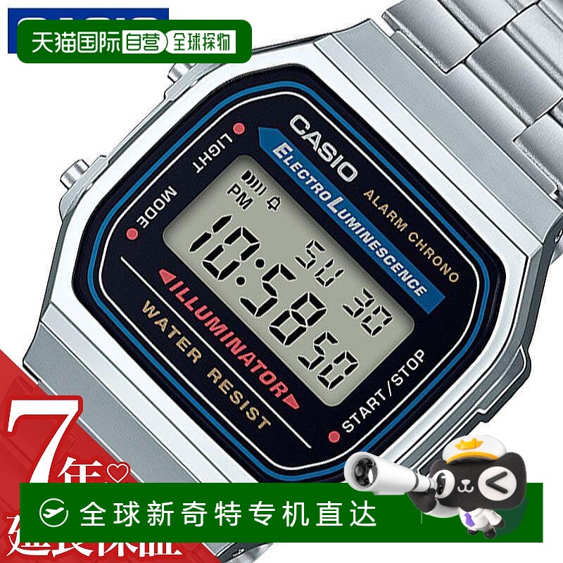 日本直邮卡西欧手表 CASIO手表 标准石英电池供电 A168WA-1A2WJR