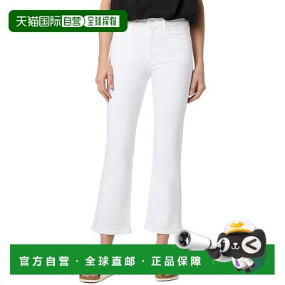 自营 JOE'S Jeans High-Rise Crop Bootcut White Jean - white