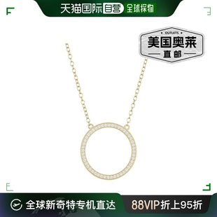 圆形项链 黄色 .925 纯银 Vermeil 美国奥莱 Adornia Gold