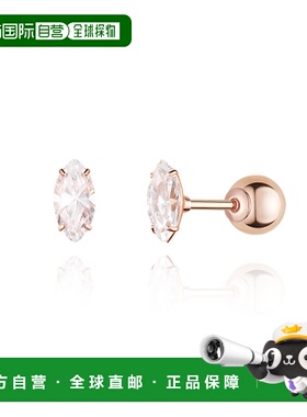 韩国直邮STONEHENGE 女士耳钉 SAG-24D32U-S4RCG00 14k 单只