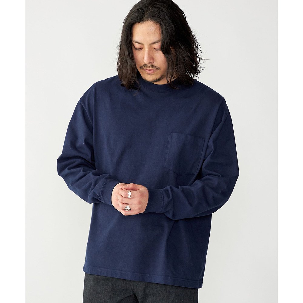 SHIPS 男士COTTON USA口袋长袖T恤 112000211