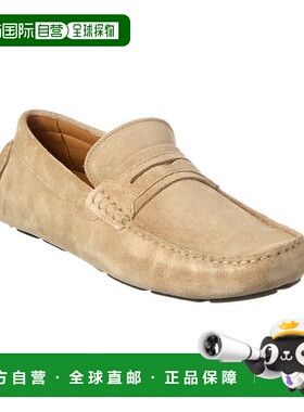 自营Allen Edmonds Lewis麂皮驱动程序-灰色 美国奥莱直发男鞋