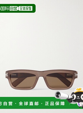 1h可退 香港直邮zegna 杰尼亚 男士 方形框醋纤太阳眼镜 EZ028245