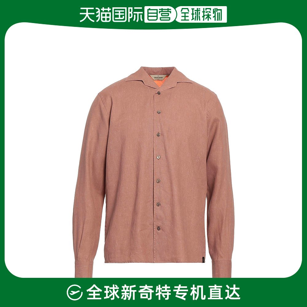 香港直邮潮奢 Gran Sasso 格兰萨索 男士亚麻衬衫