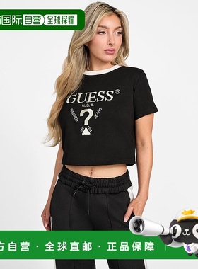 日本直邮GUESS FILANTA Crop女式短袖T恤 GU1432EW032286