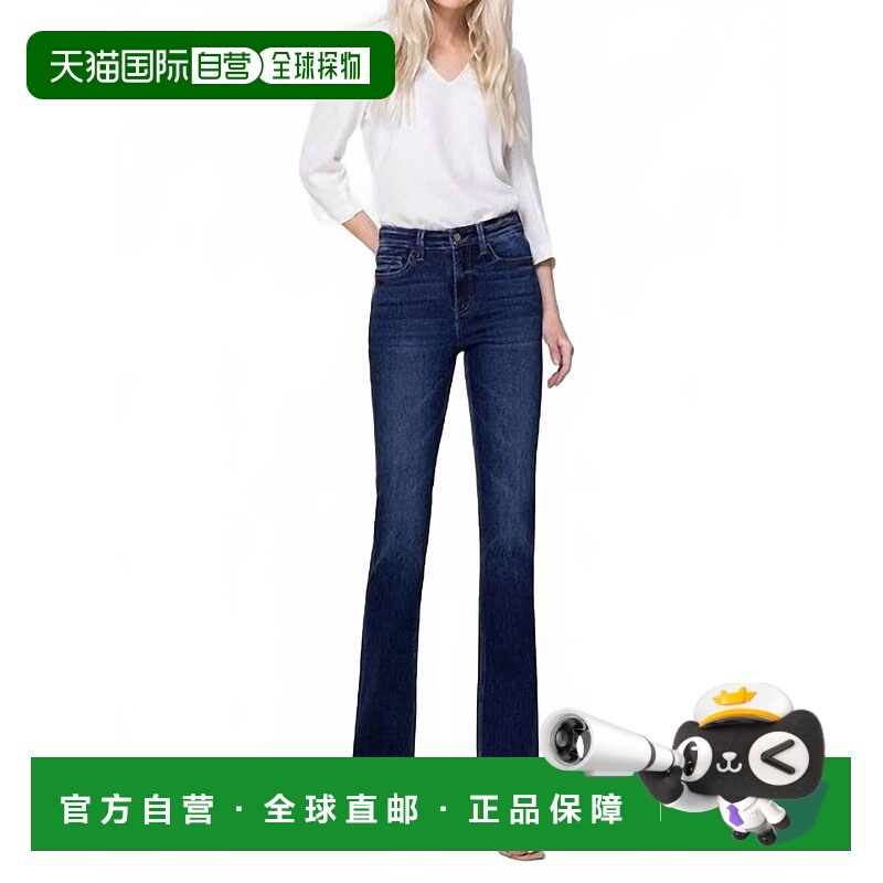 自营vervetJosie High Rise Boot Cut Jeans In Blue - blue 美国