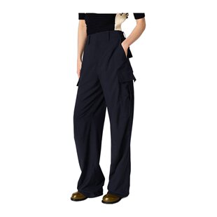 Bottega Veneta 葆蝶家 女士 腰带环羊毛工装裤 814214V4XP0