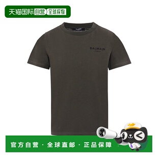 AW2025 BX8P11Z3186762NE 军绿色 男童T恤 香港直邮BALMAIN
