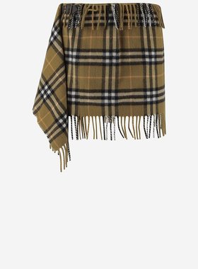 BURBERRY 女士半身裙 8099716C1422 AW2024 绿色