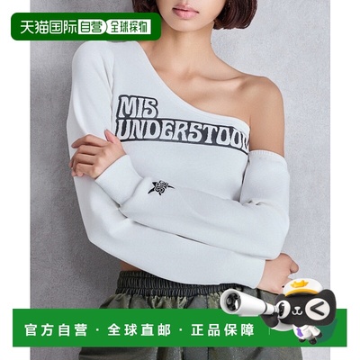 1h可退 日本直邮GYDA 女装 单肩设计 短款T恤 融合MISUNDERSTOOD