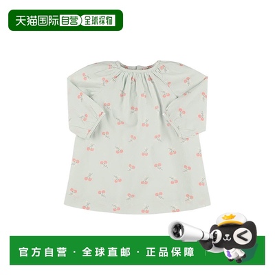 1h可退 香港直邮潮奢 Bonpoint 女童 印花棉质长袖连衣裙童装