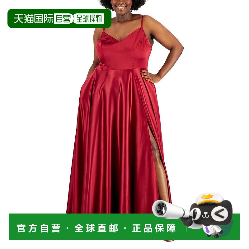 1h可退 【美国直邮】b darlin 女士 连衣裙礼服缎面