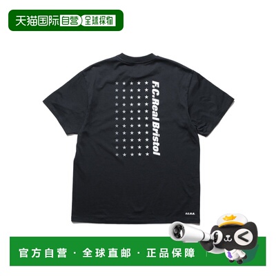 日本直邮F.C.Real Bristol 男士 55星图印花纯棉短袖T恤 FCRB2600