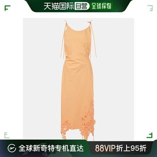 Acne Studios 艾克妮 香港直邮潮奢 女士 蕾丝边棉质中长连衣裙