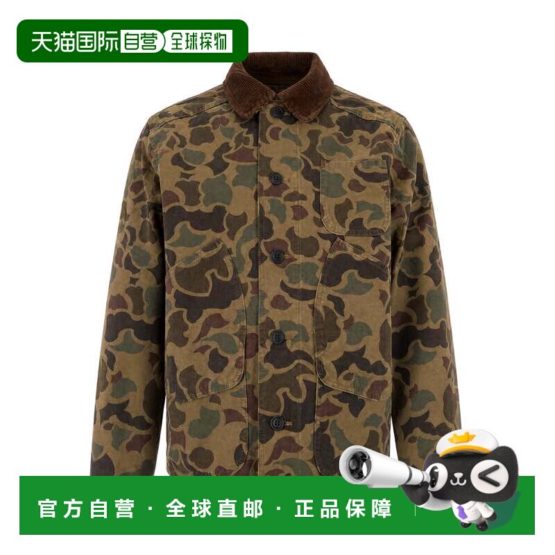 自营filson迷彩天鹅绒衣领棉质上衣-棕色 美国奥莱直发夹克图片