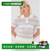 香港直邮Casablanca 女士 花朵钩花Polo衫 1h可退 舒适时尚