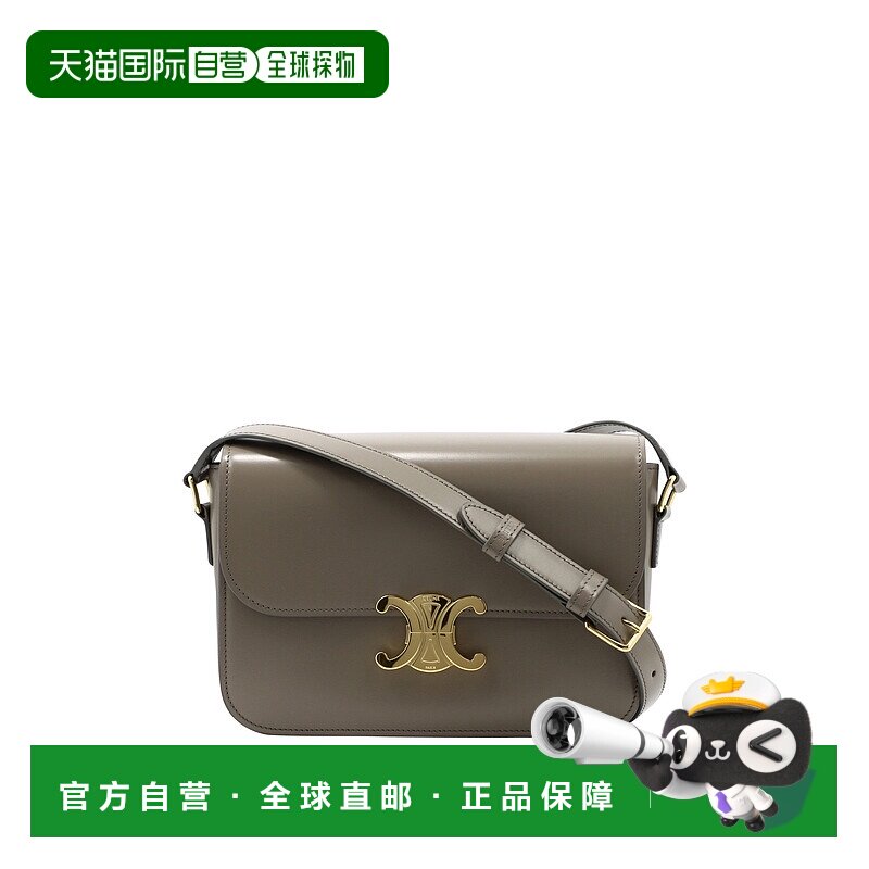 香港直邮CELINE 女士斜挎包 187363BF410BL CO 手提包单肩包灰色