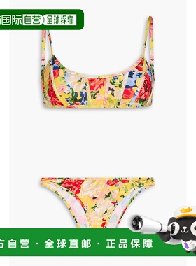 1h可退 香港直邮潮奢 ZIMMERMANN 女士 印花比基尼 8602WRS241YEL