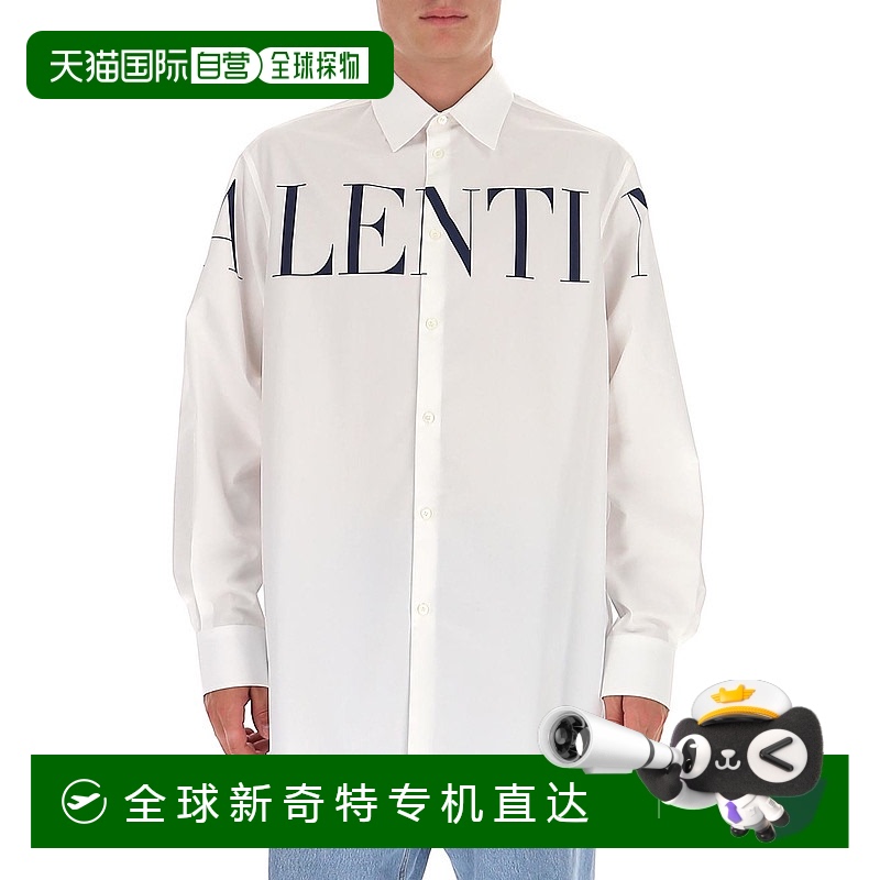 1h可退 香港直邮VALENTINO 男士衬衫 UV3ABD005APA01 AW2021 白色