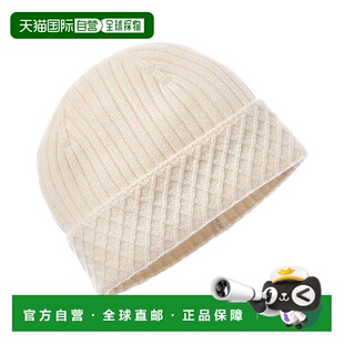 白色 口罗纹羊绒小便帽 美国奥莱直发帽子 Magli钻石袖 自营Bruno
