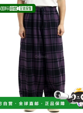 韩国直邮NEEDLES HDP 羊毛格子呢长裤 - 紫色 (PU104) 休闲裤