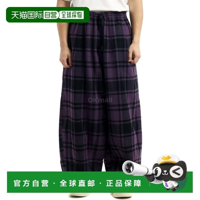 韩国直邮NEEDLES HDP 羊毛格子呢长裤 - 紫色 (PU104) 休闲裤