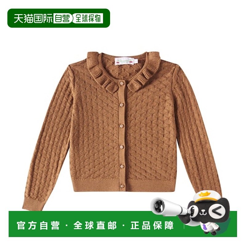 香港直邮Bonpoint 女童 Emy 棉质羊绒针织开衫童装