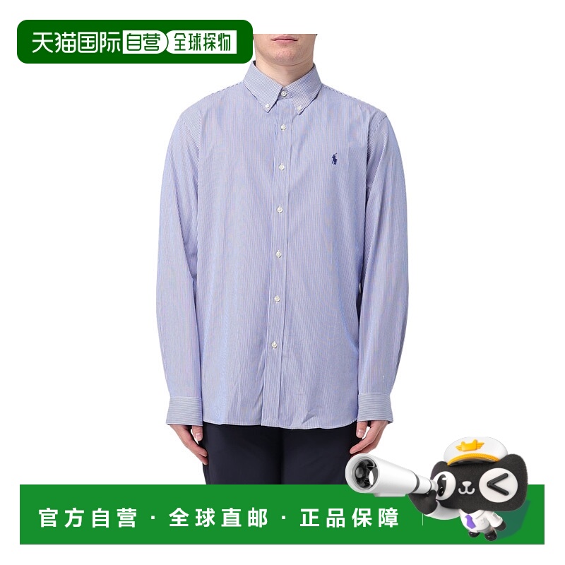 香港直邮Polo Ralph Lauren 翻领长袖衬衫 710928255条纹