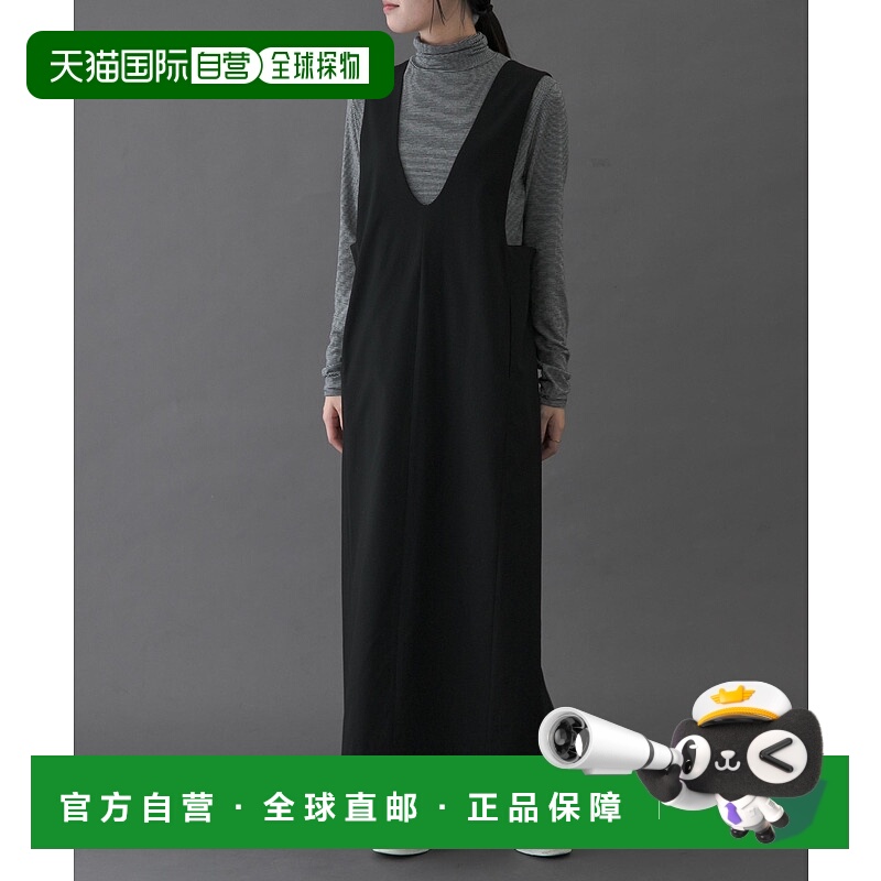 1h可退 日本直邮FORK&SPOON 女装 连衣裙 半身围裙设计V领 DFA726